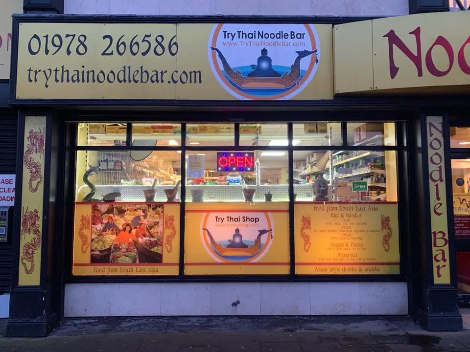 The Try Thai shopfront in Wrexham