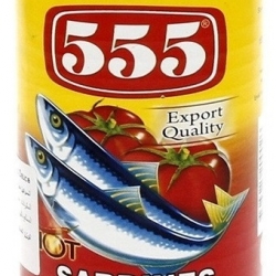 555 Sardines Tomato & Chilli 155g